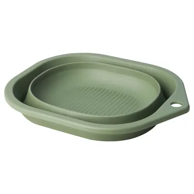 IKEA PEPPRIG (ИКЕА ПЕППРИГ) — Чаша для мытья, складная/зеленая, 10 л