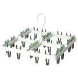 IKEA SLIBB (ИКЕА СЛИББ) — Подвесная сушилка 24 прищепки, зеленый — фото 1