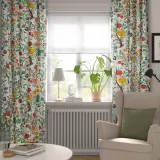 IKEA VILDPERSILJA (ИКЕА ВИЛДПЕРСИЛЙА) — Наволочка, белый мультиколор/цветочный дизайн, 50x50 см — фото 5