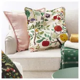IKEA VILDPERSILJA (ИКЕА ВИЛДПЕРСИЛЙА) — Наволочка, белый мультиколор/цветочный дизайн, 50x50 см — фото 6