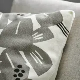 IKEA UNDERBLOMMA (ИКЕА УНДЕРБЛОММА) — Наволочка, белый/светло-серый-зеленый, 50x50 см — фото 4