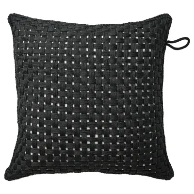 IKEA TOFTÖ (ИКЕА ТОФТО) — Наволочка, черная, для улицы/дома, 50x50 см
