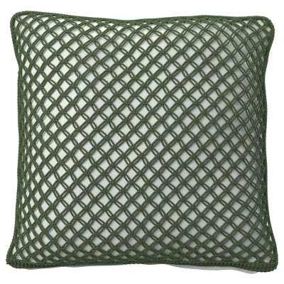 IKEA TOFTÖ (ИКЕА ТОФТО) — Наволочка, темно-серо-зеленая, открытая/внутренняя, 50x50 см
