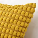 IKEA SVARTPOPPEL (ИКЕА СВАРТПОППЕЛ) — Наволочка, желтая, 50x50 см — фото 3