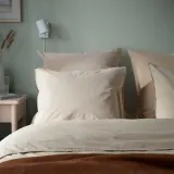IKEA SANELA (ИКЕА САНЕЛА) — Наволочка, светло-бежевый, 65x65 см — фото 5