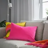 IKEA SANELA (ИКЕА САНЕЛА) — Наволочка, ярко-розовая, 40x58 см — фото 2