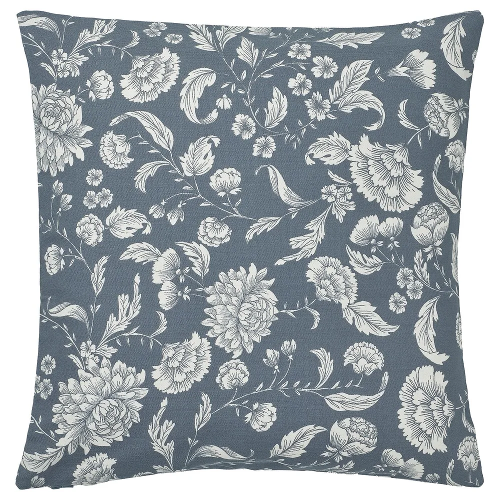 IKEA IDALINNEA (ИКЕА ИДАЛИННЕА) — Наволочка, темно-серо-голубая, 50x50 см