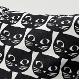 IKEA GERDIE (ИКЕА ГЕРДИЕ) — Подушка, белый/черный кот, 40x40 см — фото 3
