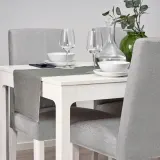 IKEA SVARTSENAP (ИКЕА СВАРТСЕНАП) — Настольная скатерть, серая, 35x130 см — фото 5
