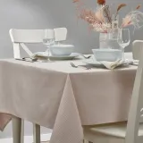 IKEA SILVERARV (ИКЕА СИЛВЕРАРВ) — Скатерть, бежевая, 145x240 см — фото 2
