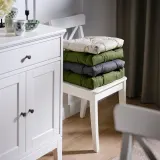 IKEA MALINDA (ИКЕА МАЛИНДА) — Подушка для стула, серая, 40/35x38x7 см — фото 6