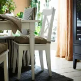 IKEA MALINDA (ИКЕА МАЛИНДА) — Подушка для стула, бежевая, 40/35x38x7 см — фото 7