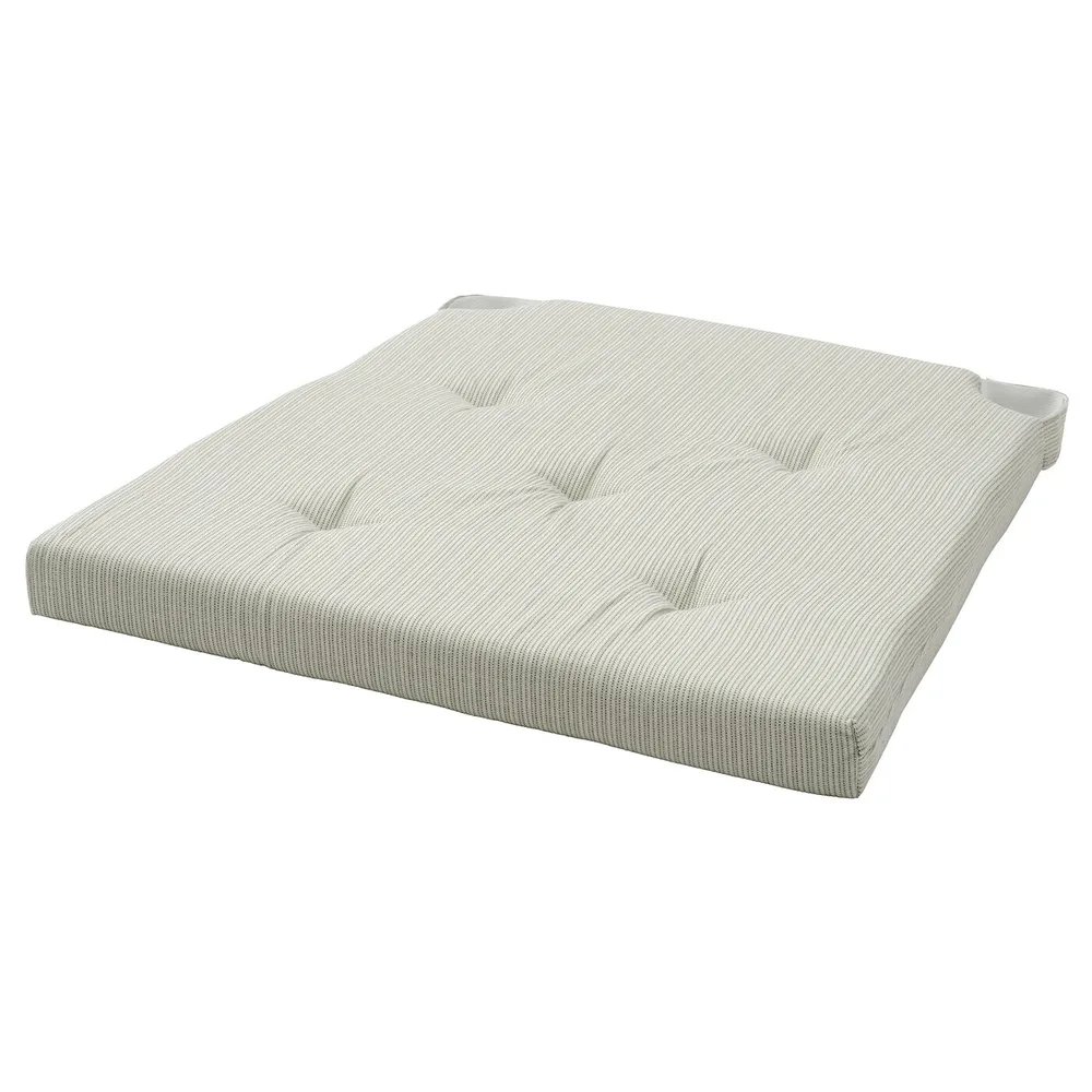 IKEA JUSTINA (ИКЕА ЙУСТИНА) — Подушка для стула, светло-зеленая, 42/35x40x4 см