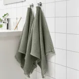 IKEA VALLASÅN (ИКЕА ВАЛЛАСОН) — Полотенце для рук, светло-зеленое, 50x100 см — фото 3