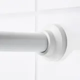 IKEA BOTAREN (ИКЕА БОТАРЕН) — Штанга для занавесок для душа, белая, 120-200 см — фото 2