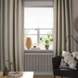 IKEA VILBORG (ИКЕА ВИЛБОРГ) — Шторы, 1 пара, на ленте/бежевые, 145x300 см — фото 2