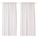 IKEA TIBAST (ИКЕА ТИБАСТ) — Штора, 2 шт, на ленте/бежевая, 145x300 см — фото 1
