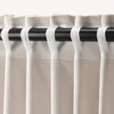 IKEA TIBAST (ИКЕА ТИБАСТ) — Штора, 2 шт, на ленте/бежевая, 145x300 см — фото 2