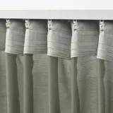 IKEA STENFRÖ (ИКЕА СТЕНФРО) — Шторы, 2 шт, на ленте/зеленые, 145x300 см — фото 5