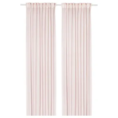 IKEA STENFRÖ (ИКЕА СТЕНФРО) — Шторы, 2 шт, на ленте/розовые, 145x300 см