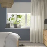 IKEA STENFRÖ (ИКЕА СТЕНФРО) — Штора из сетки, 1 шт, на ленте/бежевая, 300x300 см — фото 2