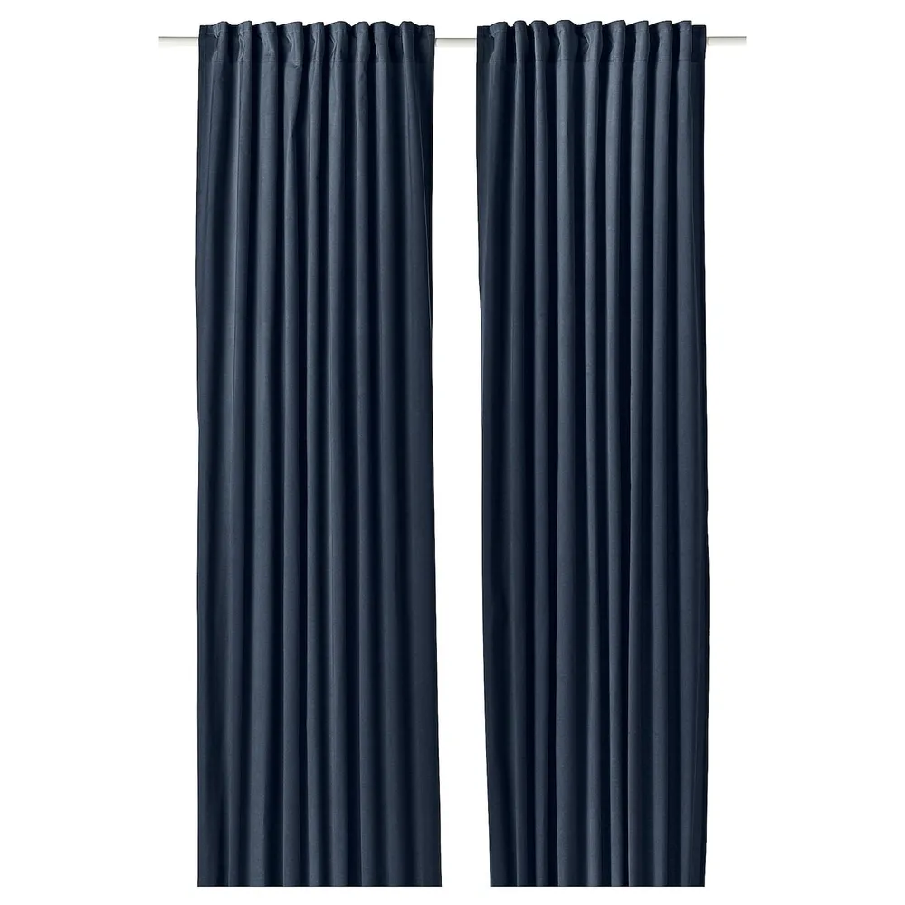 IKEA SANELA (ИКЕА САНЕЛА) — Штора, 2 шт, на ленте/зеленая, 140x300 см
