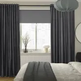IKEA SANELA (ИКЕА САНЕЛА) — Штора, 2 шт, на ленте/темно-серый, 140x300 см — фото 2