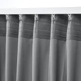 IKEA SANDSVINGEL (ИКЕА САНДСВИНГЕЛ) — Штора, 2 шт, на ленте/серая, 135x300 см — фото 4