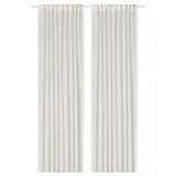 IKEA ROSENROBINIA (ИКЕА РОСЕНРОБИНИА) — Шторы, 2 шт, на ленте/белые, 145x300 см — фото 1