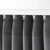 IKEA MAJGULL (ИКЕА МАЙГУЛЛ) — Шторы блэкаут, пара, на ленте/серый, 145x300 см — фото 4