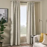 IKEA LÖNNSTÄVMAL (ИКЕА ЛОННСТЭВМАЛ) — Шторы блэкаут, пара, на ленте/бежевые, 145x300 см — фото 2