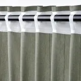 IKEA LENDA (ИКЕА ЛЕНДА) — Штора с креплением, 2 шт, на ленте/светло-серо-зеленый, 140x300 см — фото 6