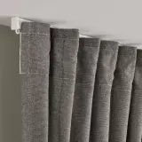 IKEA LENDA (ИКЕА ЛЕНДА) — Штора с креплением, 2 шт, на ленте/темно-серый, 140x300 см — фото 6