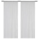 IKEA HILDRUN (ИКЕА ХИЛДРУН) — Шторы, 2 шт, на туннеле/белый пунктир, 145x300 см — фото 1
