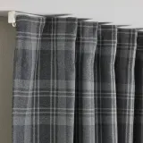 IKEA HÄGGVECKMAL (ИКЕА ХЭГГВЕКМАЛ) — Шторы, 1 пара, на ленте/темно-серый, 145x300 см — фото 4