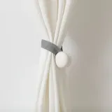 IKEA BERGKLEMATIS (ИКЕА БЕРГКЛЕМАТИС) — Магнитный галстук для штор, серый — фото 3