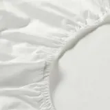 IKEA ULLVIDE (ИКЕА УЛЛВИДЕ) — Простыня на резинке, белая, 90x200 см — фото 5