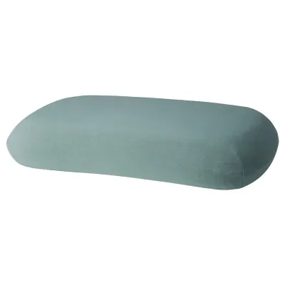 IKEA TÖCKENFLY (ИКЕА ТОКЕНФЛУ) — Эргономичная наволочка, серо-зеленая, 29x43 см