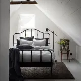 IKEA SPJUTVIAL (ИКЕА СПЙУТВИАЛ) — Пододеяльник и наволочка, светло-серый/меланж, 150x200/50x60 см — фото 3