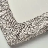 IKEA RODGERSIA (ИКЕА РОДГЕРСИА) — Простыня на резинке, серая/белая, 90x200 см — фото 5