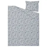 IKEA RODGERSIA (ИКЕА РОДГЕРСИА) — Пододеяльник и наволочка, синий/белый, 150x200/50x60 см — фото 6
