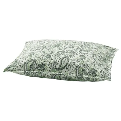 IKEA RODGERSIA (ИКЕА РОДГЕРСИА) — Наволочка, зеленый/белый, 50x60 см