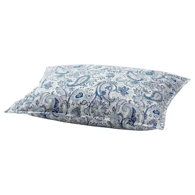 IKEA RODGERSIA (ИКЕА РОДГЕРСИА) — Наволочка, синий/белый, 50x60 см