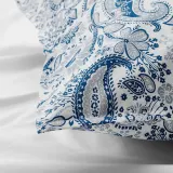 IKEA RODGERSIA (ИКЕА РОДГЕРСИА) — Наволочка, синий/белый, 50x60 см — фото 2