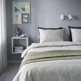 IKEA PILTANDVINGE (ИКЕА ПИЛТАНДВИНГЕ) — Пододеяльник и 2 наволочки, серый, 200x200/50x60 см — фото 3