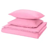 IKEA PILTANDVINGE (ИКЕА ПИЛТАНДВИНГЕ) — Пододеяльник и 2 наволочки, светло-розовый, 200x200/50x60 см — фото 1
