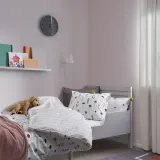 IKEA NATTSLÄNDA (ИКЕА НАТТСЛЭНДА) — Пододеяльник и наволочка, многоцветный цветочный рисунок, 150x200/50x60 см — фото 4
