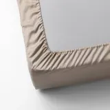 IKEA NATTJASMIN (ИКЕА НАТТЙАСМИН) — Простыня на резинке, светло-бежевая, 90x200 см — фото 4