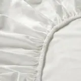 IKEA NATTJASMIN (ИКЕА НАТТЙАСМИН) — Простыня на резинке, белая, 180x200 см — фото 5