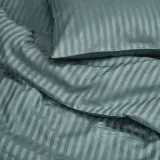 IKEA NATTJASMIN (ИКЕА НАТТЙАСМИН) — Пододеяльник и наволочка, сине-зеленый, 150x200/50x60 см — фото 3